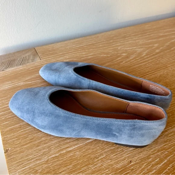 NWT! MADEWELL Women’s The Mylie Ballet Flat in Basalt Blue Suede Size 9.5 no box - Picture 10 of 15